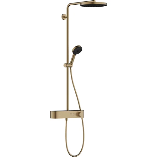 hansgrohe Pulsify S Showerpipe 260 1jet mit ShowerTablet Select 400 Brushed Bronze