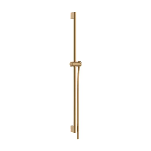 hansgrohe Unica Brausestange Pulsify S 90 cm mit Push Handbrausehalter und Isiflex Brauseschlauch 160 cm Brushed Bronze