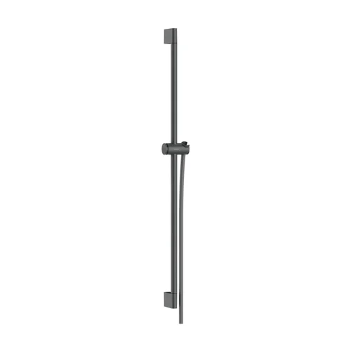 hansgrohe Unica Brausestange Pulsify S 90 cm mit Push Handbrausehalter und Isiflex Brauseschlauch 160 cm Brushed Black Chrome