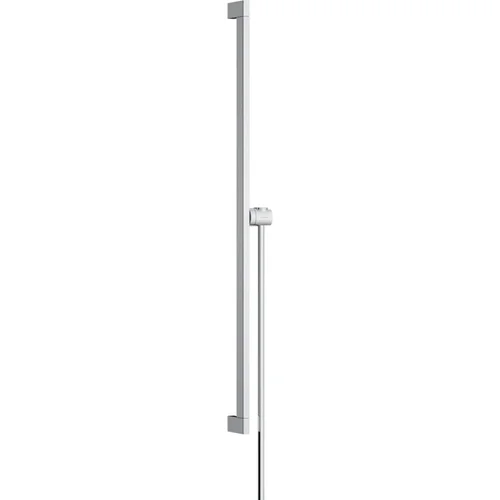 hansgrohe Unica Brausestange E Puro 90 cm mit Easy Slide Handbrausehalter und Isiflex Brauseschlauch 160 cm Chrom
