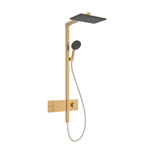 hansgrohe Raindance Alive Q Showerpipe 210/340 1jet EcoSmart mit ShowerSelect Comfort Brushed Bronze