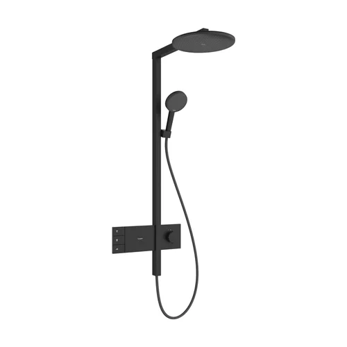 hansgrohe Raindance Alive S Showerpipe 300 2jet EcoSmart mit ShowerSelect Comfort Mattschwarz