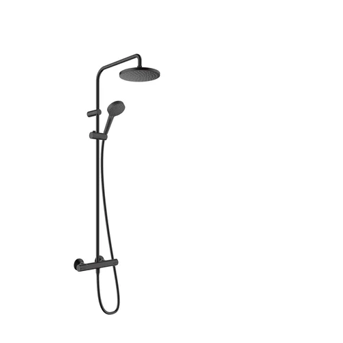 hansgrohe Vernis Blend Showerpipe 200 1jet mit Thermostat Mattschwarz