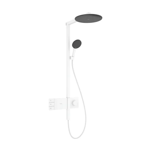 hansgrohe Raindance Alive S Showerpipe 300 2jet EcoSmart mit ShowerSelect Comfort Mattweiß