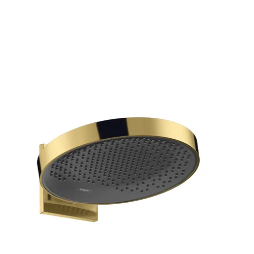 hansgrohe Rainfinity Kopfbrause 360 1jet mit Wandanschluss Polished Gold Optic