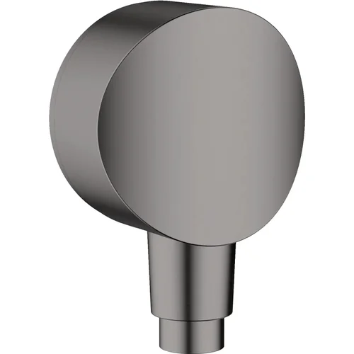 hansgrohe FixFit Wandanschluss S mit Rückflussverhinderer und Kunststoffanschlusswinkel Brushed Black Chrome