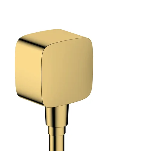 hansgrohe FixFit Wandanschluss mit Rückflussverhinderer Polished Gold Optic
