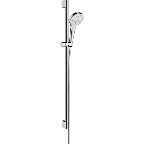 hansgrohe Croma Select S Brauseset 110 1jet mit Brausestange 90 cm Weiß/Chrom