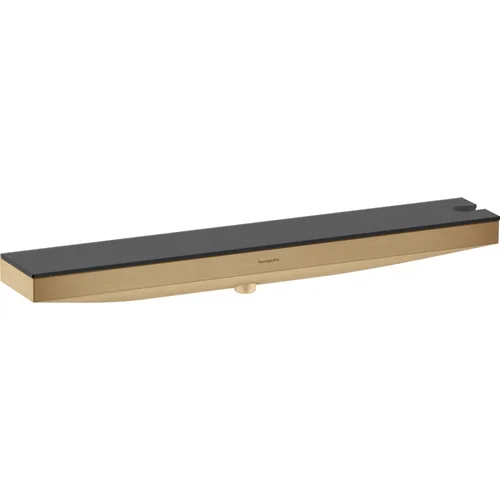 hansgrohe Rainfinity Wandanschluss Porter 500 mit Brausehalter rechts und Duschablage Brushed Bronze