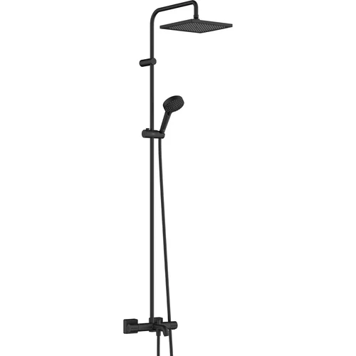 hansgrohe Vernis Shape Showerpipe 240 1jet mit Wannenthermostat Mattschwarz