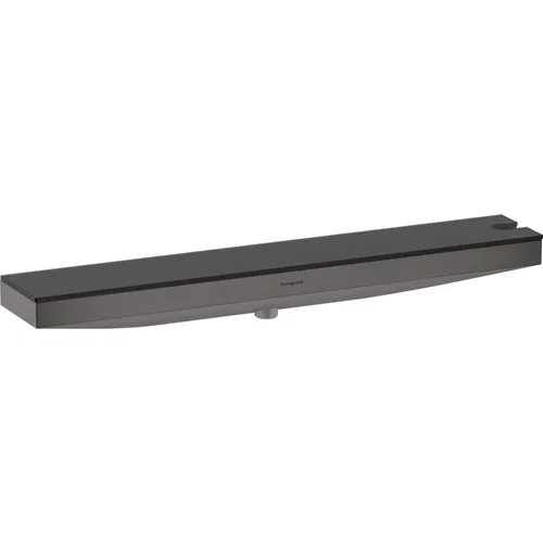 hansgrohe Rainfinity Wandanschluss Porter 500 mit Brausehalter rechts und Duschablage Brushed Black Chrome