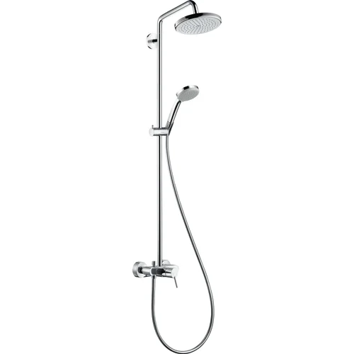 hansgrohe Croma Showerpipe 220 1jet mit Einhebelmischer Chrom
