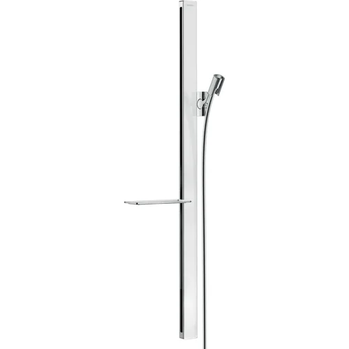 hansgrohe Unica Brausestange E 90 cm mit Isiflex Brauseschlauch 160 cm Weiß/Chrom
