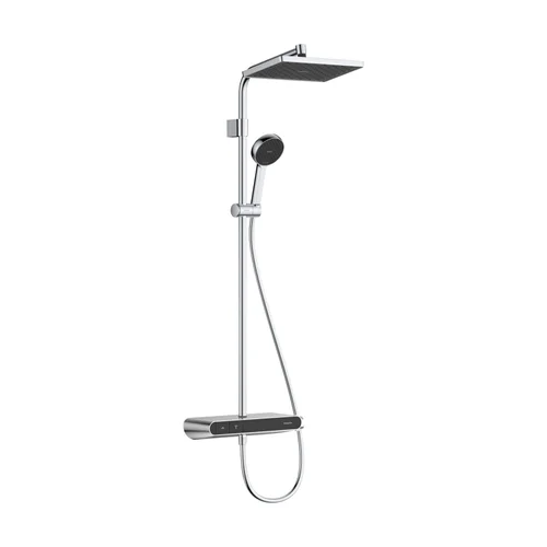 hansgrohe Activera Q Showerpipe 290/180 1jet EcoSmart mit ShowerTablet Select 360 Varia Chrom