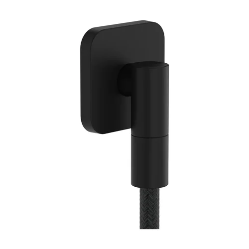 hansgrohe FixFit Fine Q Wandanschluss mit Rückflussverhinderer Mattschwarz