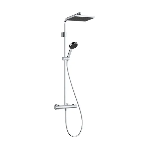 hansgrohe Activera Q Showerpipe 290/180 1jet EcoSmart mit Ecostat Fine Chrom