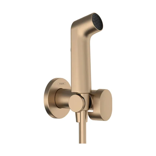 hansgrohe Handbrause Bidette S f.Kaltwasser - m. Schlauch 1250mm und Porter BBR Brushed Bronze
