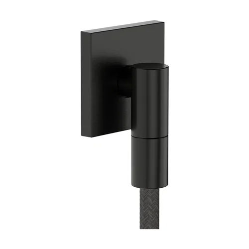 hansgrohe FixFit Fine E Wandanschluss mit Rückflussverhinderer Brushed Black Chrome