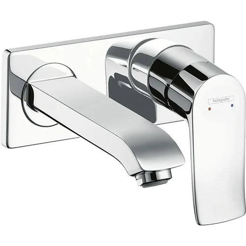 hansgrohe Metris Einhebel-Waschtischmischer Unterputz für Wandmontage mit Auslauf 16,5 cm Chrom