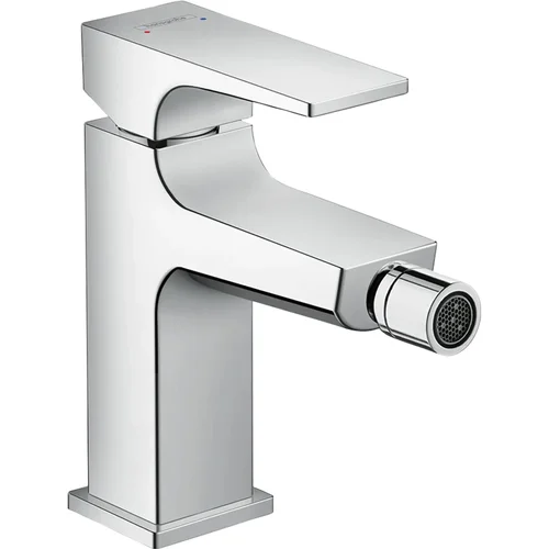 hansgrohe Metropol Einhebel-Bidetmischer mit Hebelgriff und Push-Open Ablaufgarnitur Chrom