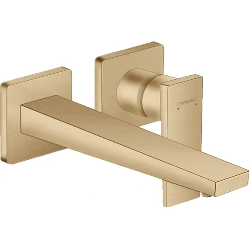 hansgrohe Metropol Einhebel-Waschtischmischer Unterputz für Wandmontage mit Hebelgriff und Auslauf 22,5 cm Brushed Bronze