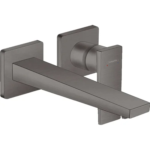 hansgrohe Metropol Einhebel-Waschtischmischer Unterputz für Wandmontage mit Hebelgriff und Auslauf 22,5 cm Brushed Black Chrome