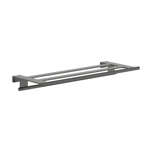 hansgrohe AddStoris S Handtuchablage mit Handtuchhalter Brushed Black Chrome