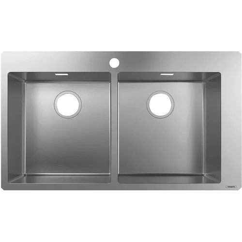 hansgrohe S71 S711-F765 Einbauspüle 370/370 Edelstahl