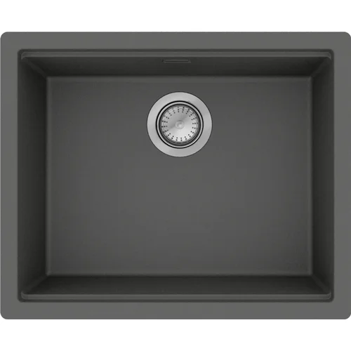 hansgrohe S53 S530-U500 Unterbauspüle 500 mit manueller Ablaufgarnitur Steingrau