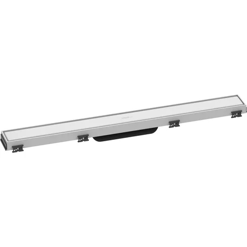 hansgrohe RainDrain Match Fertigset Duschrinne 700 mit höhenverstellbarem Rahmen Mattweiß
