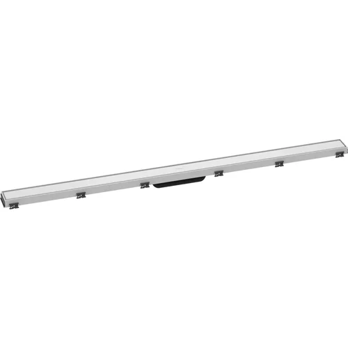 hansgrohe RainDrain Match Fertigset Duschrinne 1200 mit höhenverstellbarem Rahmen Mattweiß