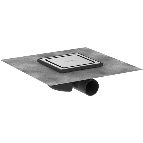 hansgrohe RainDrain Spot Komplettset Punktablauf 150/150 Edelstahl gebürstet