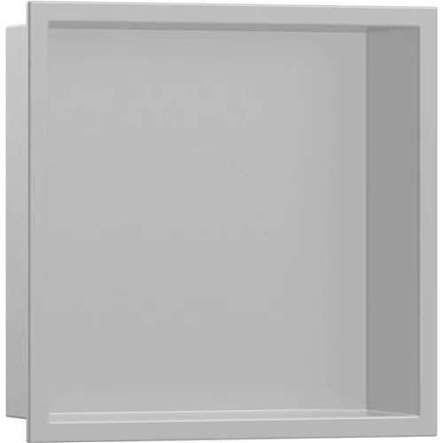 hansgrohe XtraStoris Original Wandnische mit Rahmen 300/300/70 Betongrau