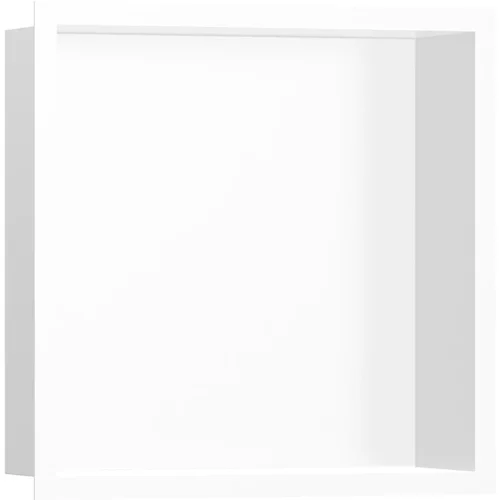 hansgrohe XtraStoris Individual Wandnische Mattschwarz mit Designrahmen 300/300/100 Mattweiß