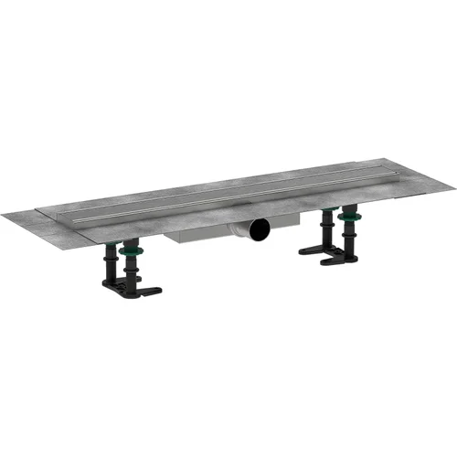 hansgrohe RainDrain Compact Komplettset Duschrinne 600 für flache Installation Edelstahl gebürstet