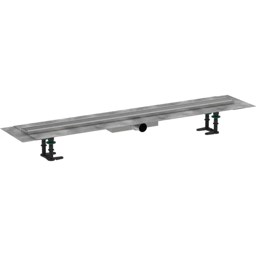 hansgrohe RainDrain Compact Komplettset Duschrinne 1000 für flache Installation Edelstahl gebürstet