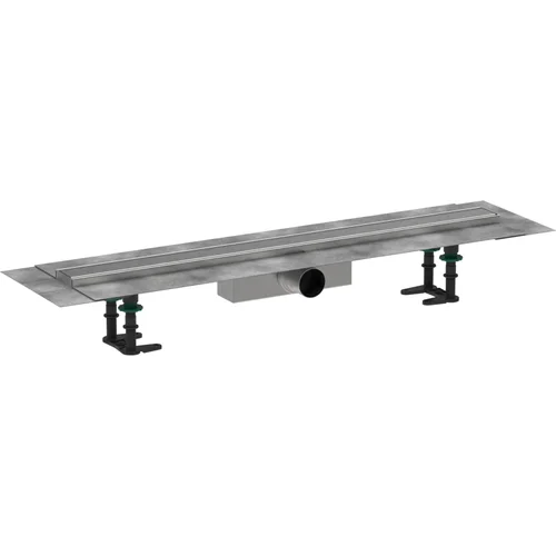 hansgrohe RainDrain Compact Komplettset Duschrinne 800 für Standardinstallation Edelstahl gebürstet