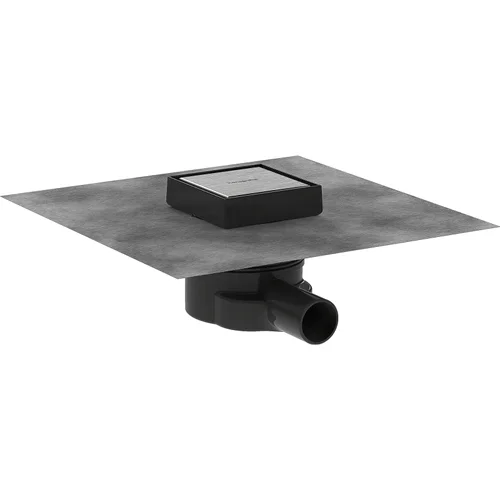 hansgrohe RainDrain Point Komplettset Punktablauf 100/100 rückseitig befliesbar Edelstahl gebürstet