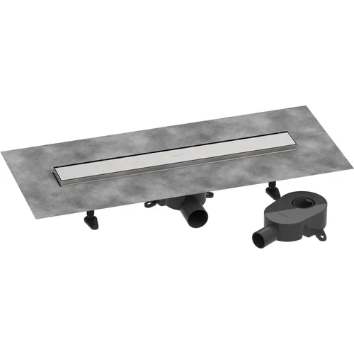 hansgrohe RainDrain Go Komplettset Duschrinne 600 rückseitig befliesbar für Standard-/flache Installation Edelstahl gebürstet