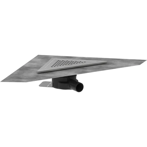 hansgrohe RainDrain Corner Komplettset Punktablauf 240/240 Edelstahl gebürstet