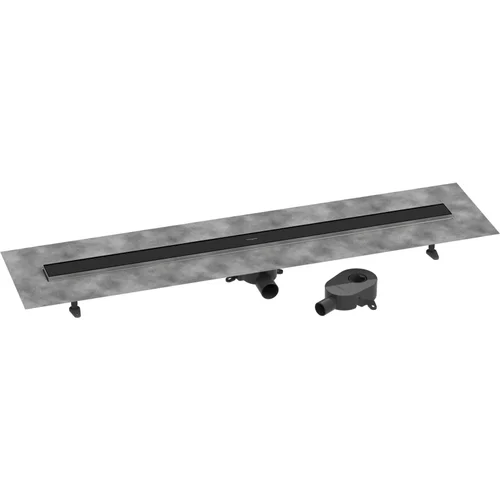 hansgrohe RainDrain Go Komplettset Duschrinne 1200 rückseitig befliesbar für Standard-/flache Installation Mattschwarz