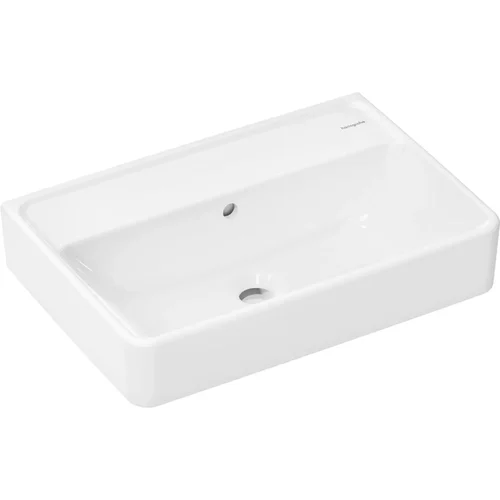 hansgrohe Xanuia Q Waschtisch Compact 550/370 ohne Hahnloch mit Überlauf Weiß