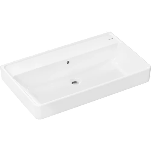 hansgrohe Xanuia Q Aufsatzwaschtisch geschliffen 800/480 ohne Hahnloch mit Überlauf Weiß
