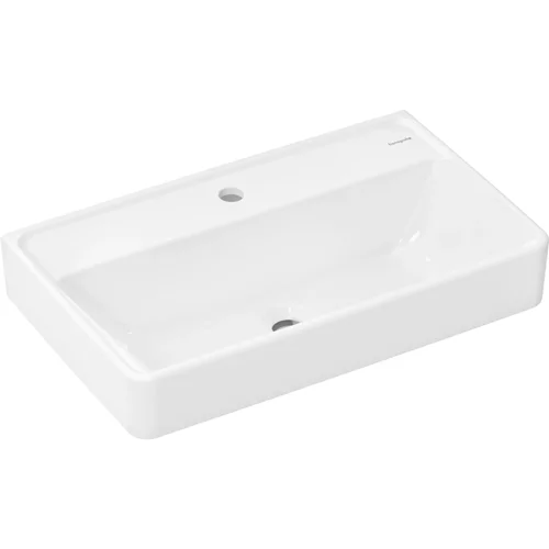 hansgrohe Xanuia Q Waschtisch Compact 650/390 mit Hahnloch ohne Überlauf Weiß
