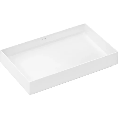 hansgrohe Xuniva Evo E Aufsatzwaschtisch 650/400 ohne Hahnloch und Überlauf Weiß