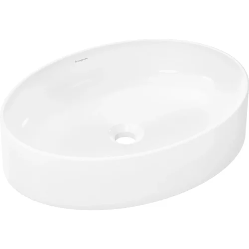 hansgrohe Xuniva D Aufsatzwaschtisch 550/400 ohne Hahnloch und Überlauf Weiß