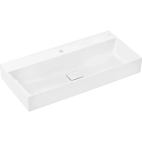 hansgrohe Xevolos E Waschtisch 1000/480 mit Hahnloch ohne Überlauf, SmartClean Weiß