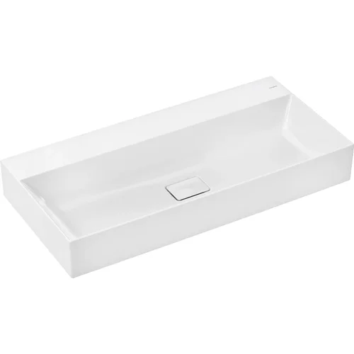 hansgrohe Xevolos E Waschtisch 1000/480 ohne Hahnloch und Überlauf, SmartClean Weiß