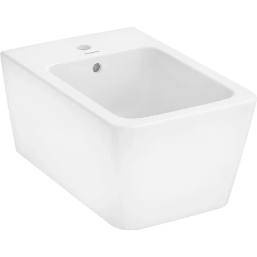hansgrohe EluPura Q Wand Bidet 540 mit Hahnloch und Überlauf, SmartClean