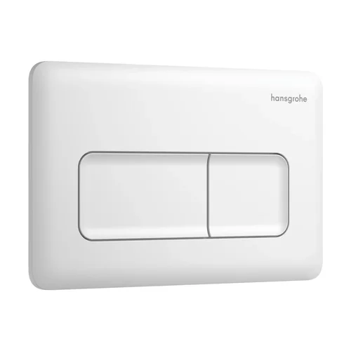 hansgrohe iFrame Original Q Betätigungsplatte für 2-Mengen-Spülung Mattweiß